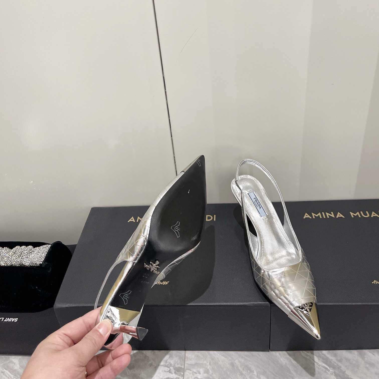 Prada 75mm Slingback Pump - FashionPlug