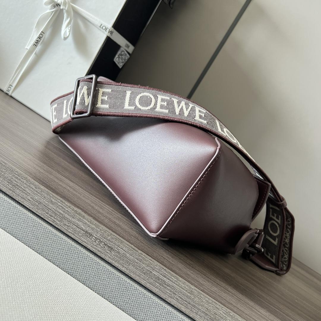 Loewe Small Puzzle Edge Bag In Satin Calfskin - FashionPlug
