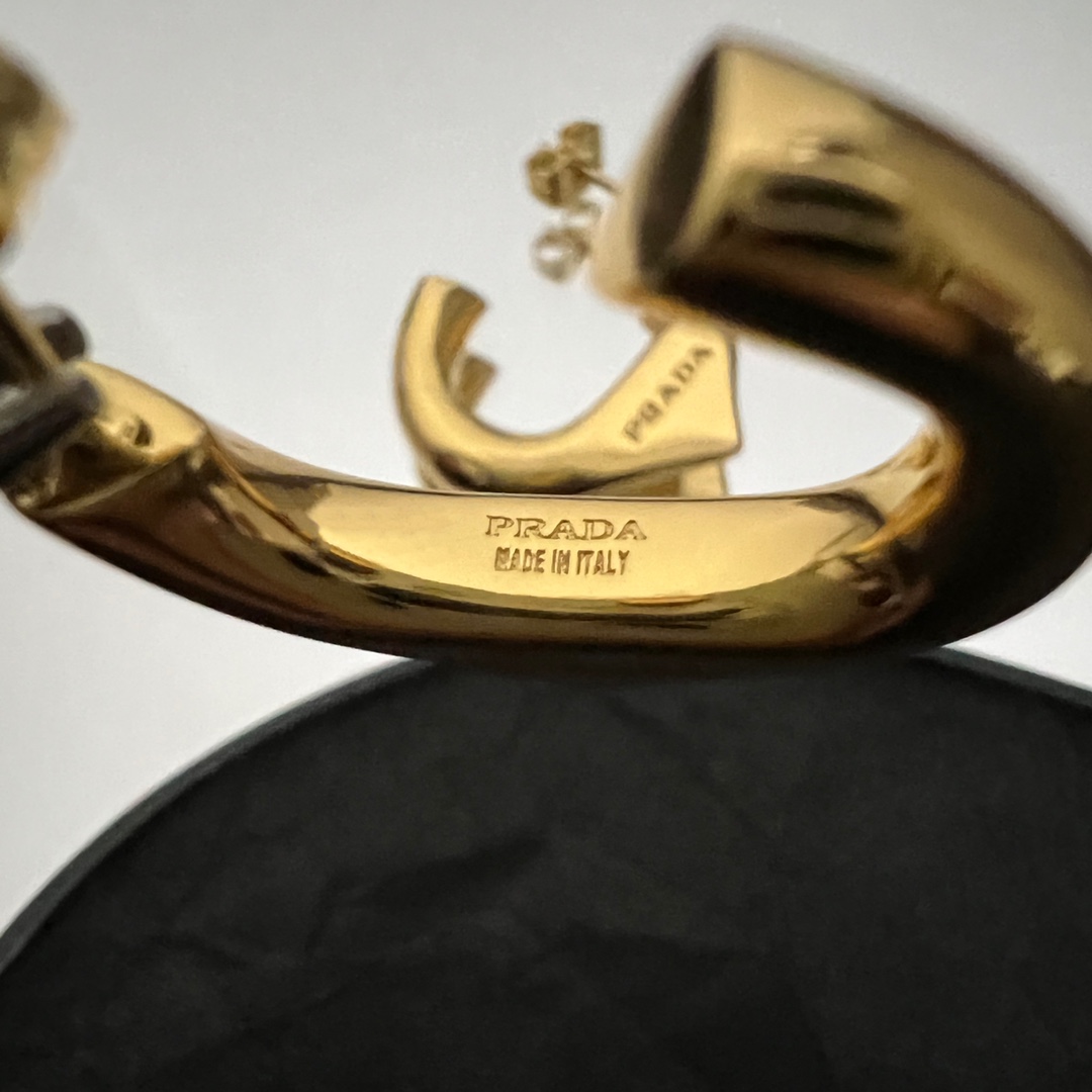 Prada Eternal Gold Small Earrings In Yellow Gold - FashionPlug