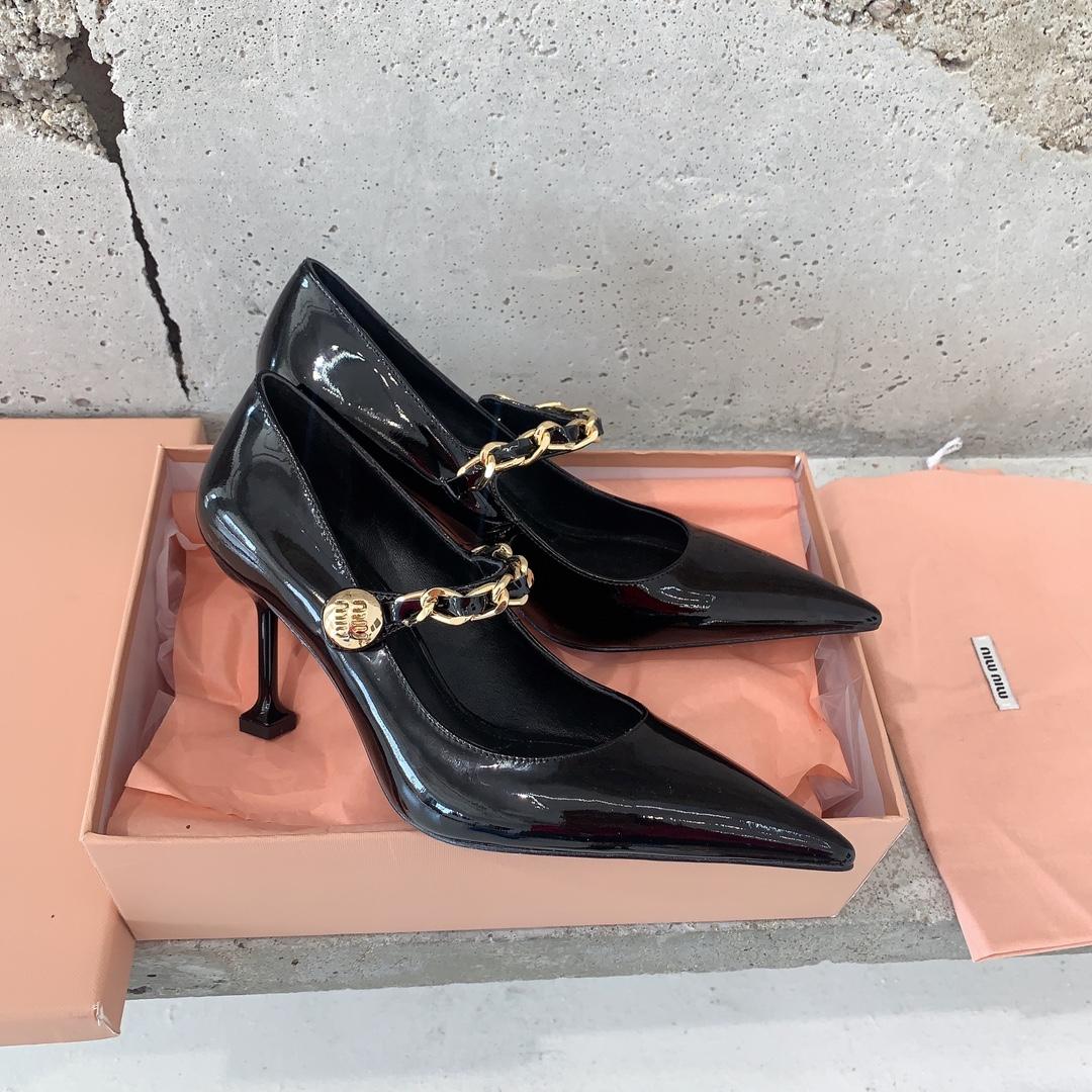 Miu Miu Patent Leather Pumps - FashionPlug