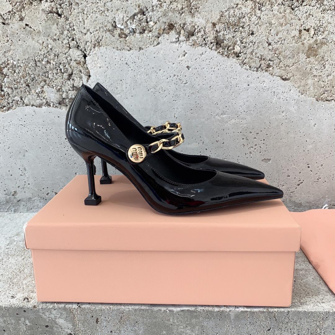 Miu Miu Patent Leather Pumps - FashionPlug