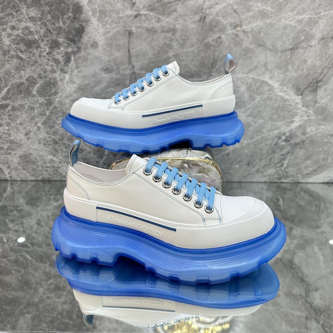 Alexander Mqueen Tread Slick Low Lace Up Sneaker  - FashionPlug