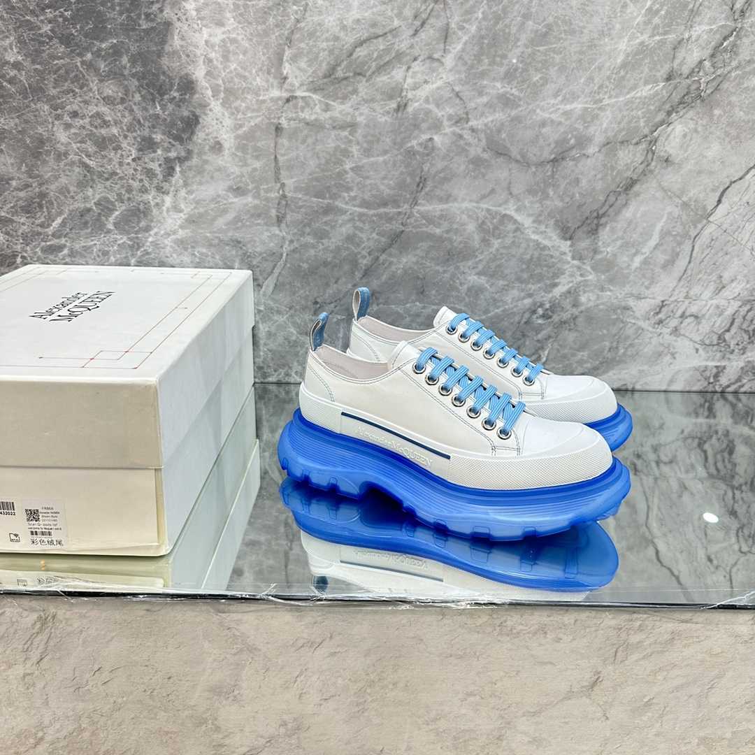 Alexander Mqueen Tread Slick Low Lace Up Sneaker  - FashionPlug