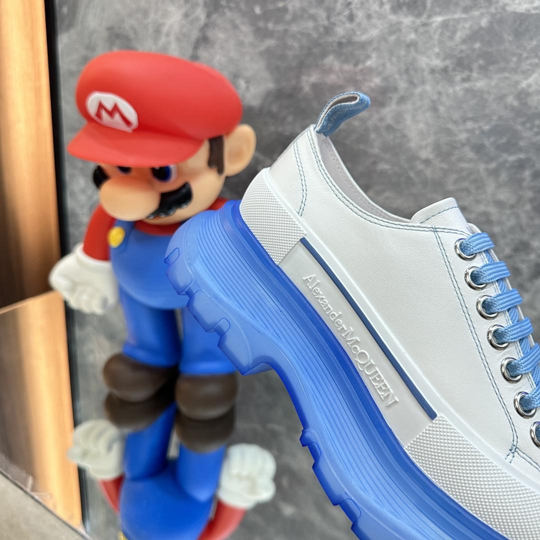 Alexander Mqueen Tread Slick Low Lace Up Sneaker  - FashionPlug