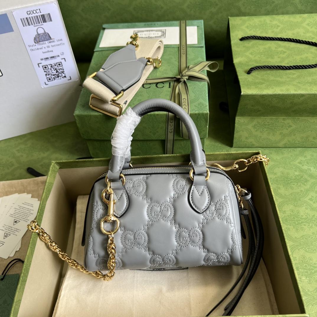 Gucci GG Matelassé Mini Bag(19*13*11cm) - FashionPlug
