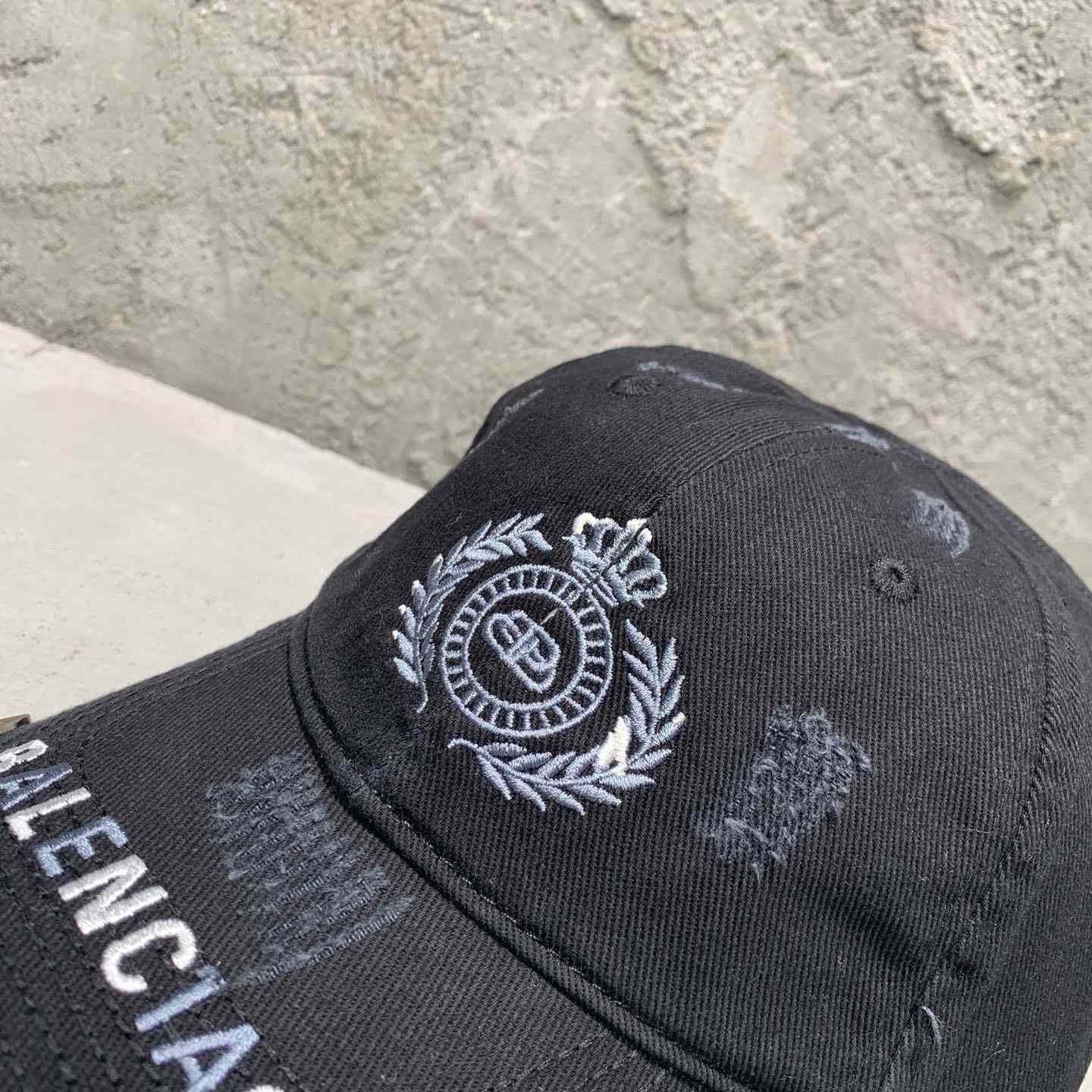 Balenciaga Cap Destroyed Piercing - FashionPlug