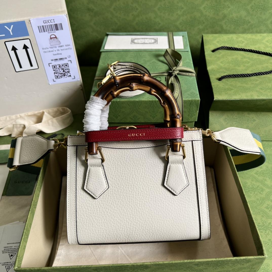 Gucci Diana Mini Tote Bag(20*16*10cm) - FashionPlug