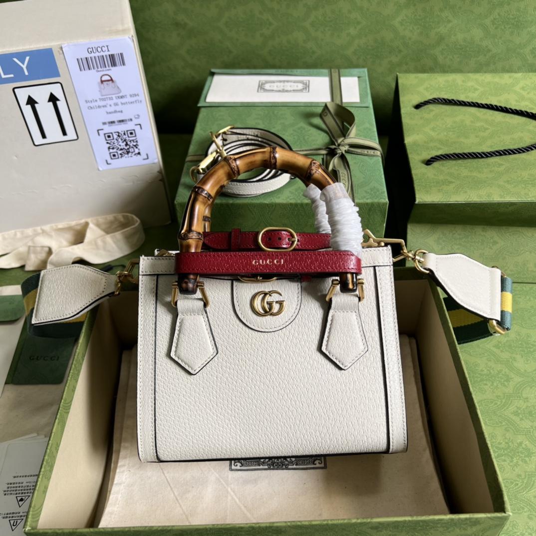 Gucci Diana Mini Tote Bag(20*16*10cm) - FashionPlug