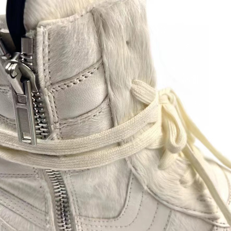 Rick Owens Dunks High-Top Sneakers - FashionPlug