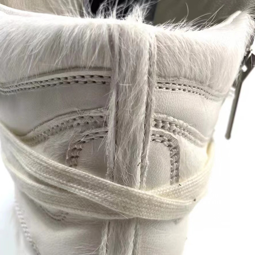 Rick Owens Dunks High-Top Sneakers - FashionPlug