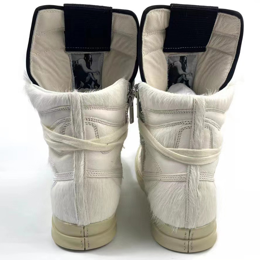Rick Owens Dunks High-Top Sneakers - FashionPlug