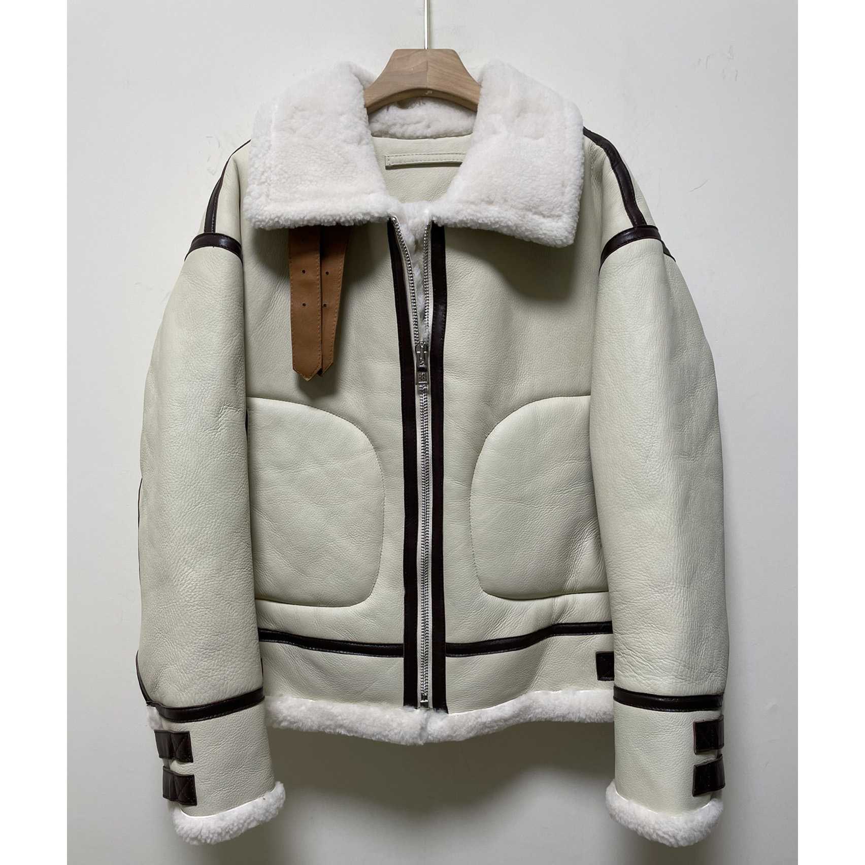 Loewe Aviator Jacket In Shearling - FashionPlug