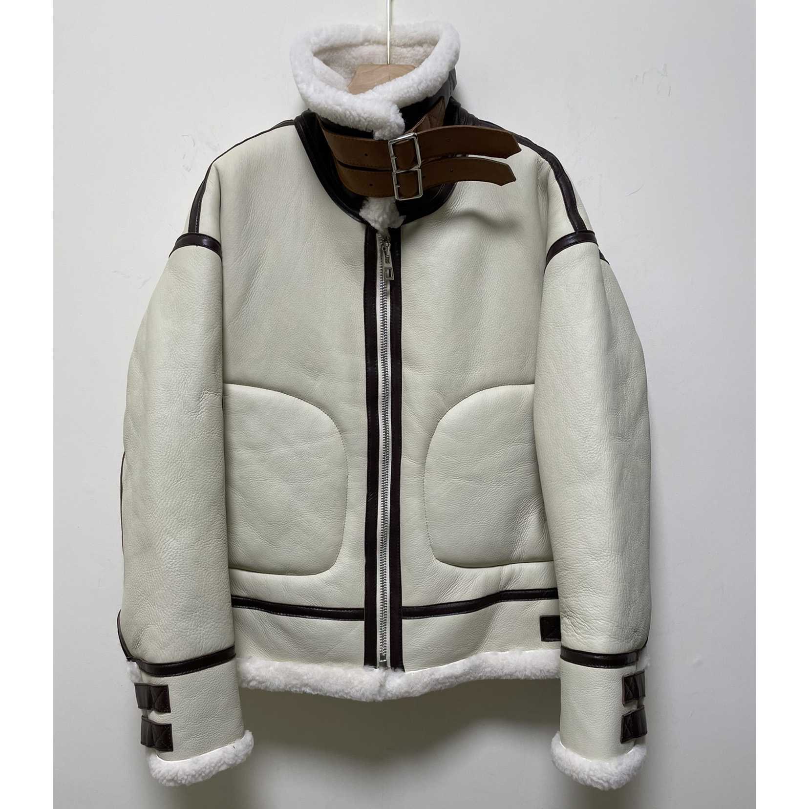 Loewe Aviator Jacket In Shearling - FashionPlug