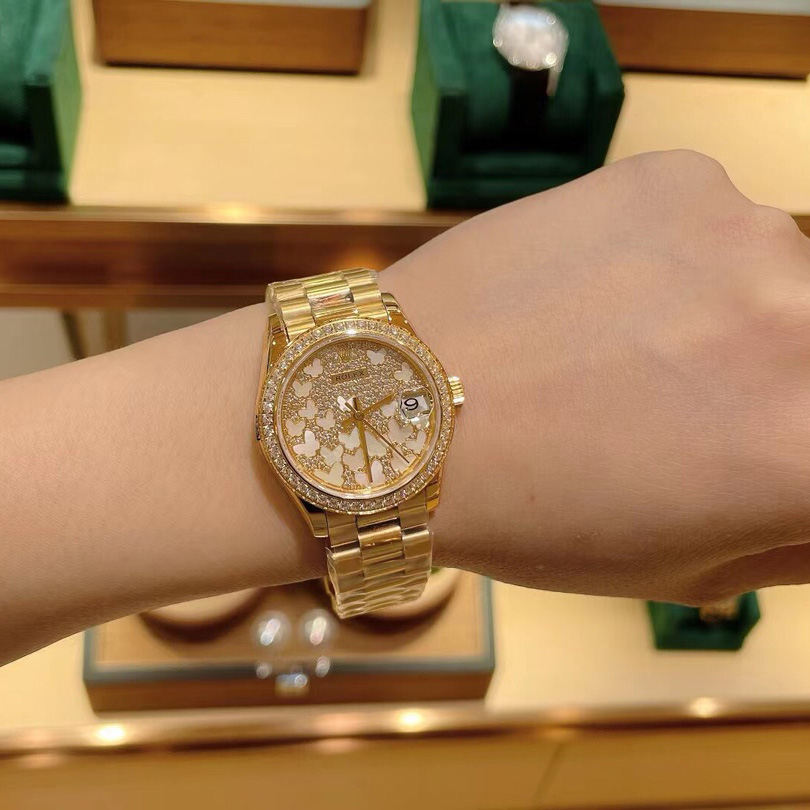 Rolex Yellow Gold Datejust 31 Watch - FashionPlug