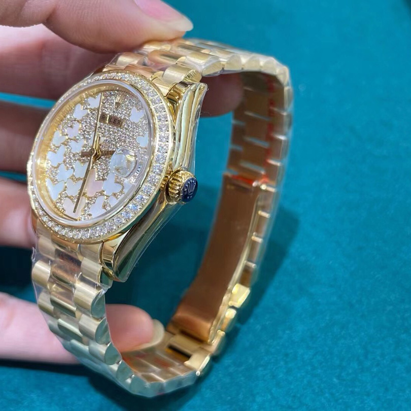 Rolex Yellow Gold Datejust 31 Watch - FashionPlug