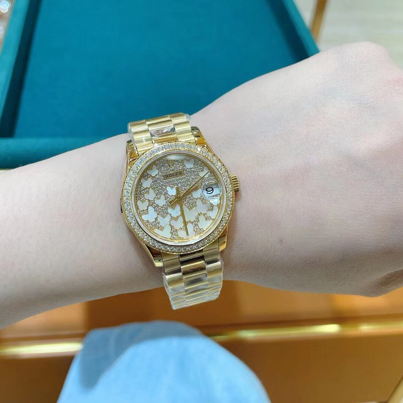 Rolex Yellow Gold Datejust 31 Watch - FashionPlug