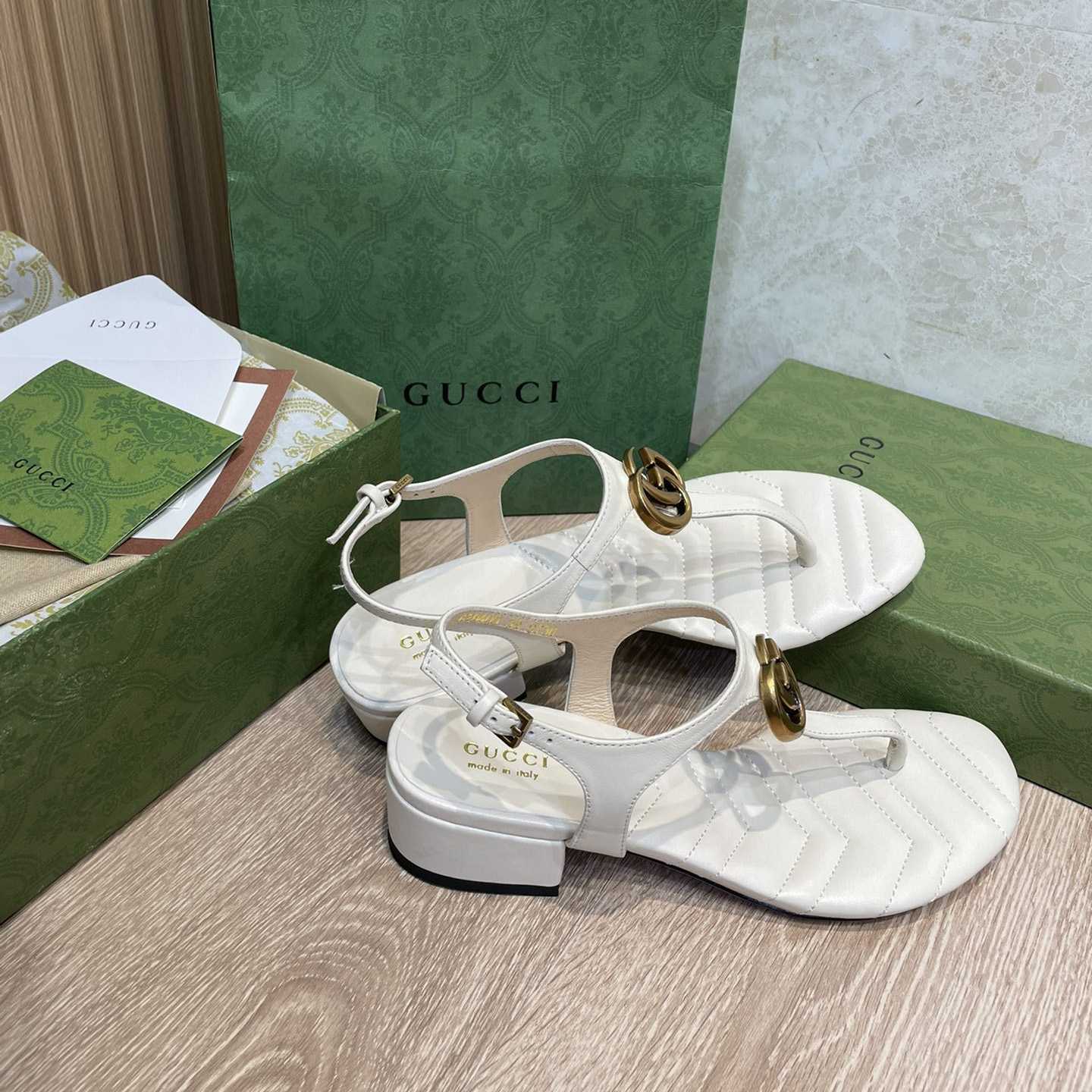 Gucci Women's Double G Sandal - FashionPlug