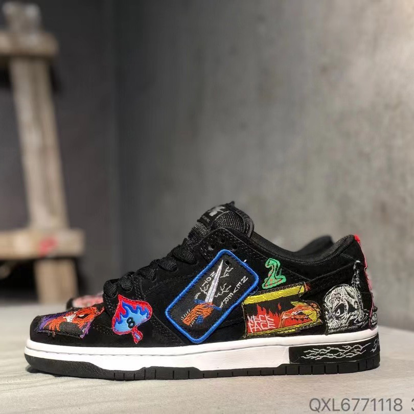 Nike SB x Neckface Dunk Low Pro Shoes     DO2326-001 - FashionPlug