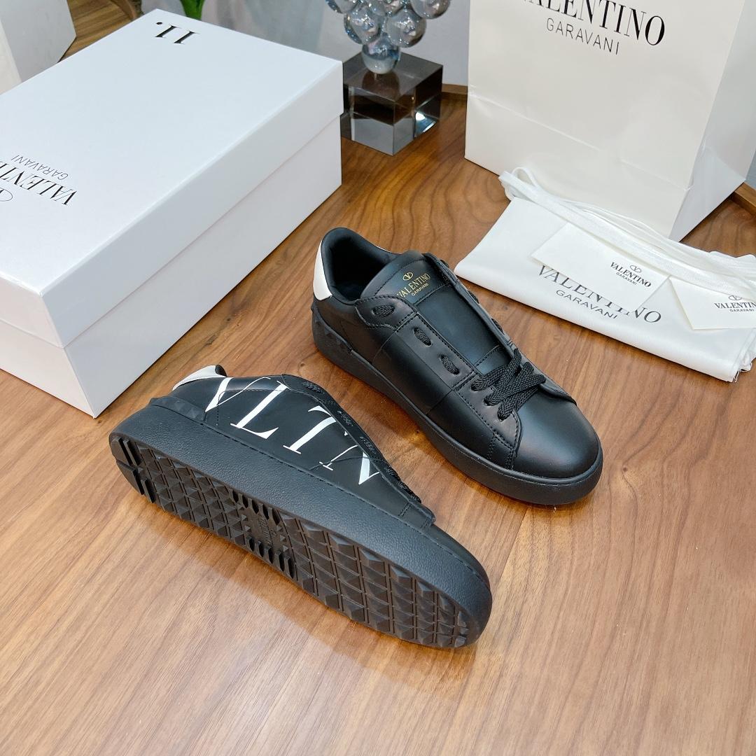 Valenti Open Sneaker With VLTN Print - FashionPlug