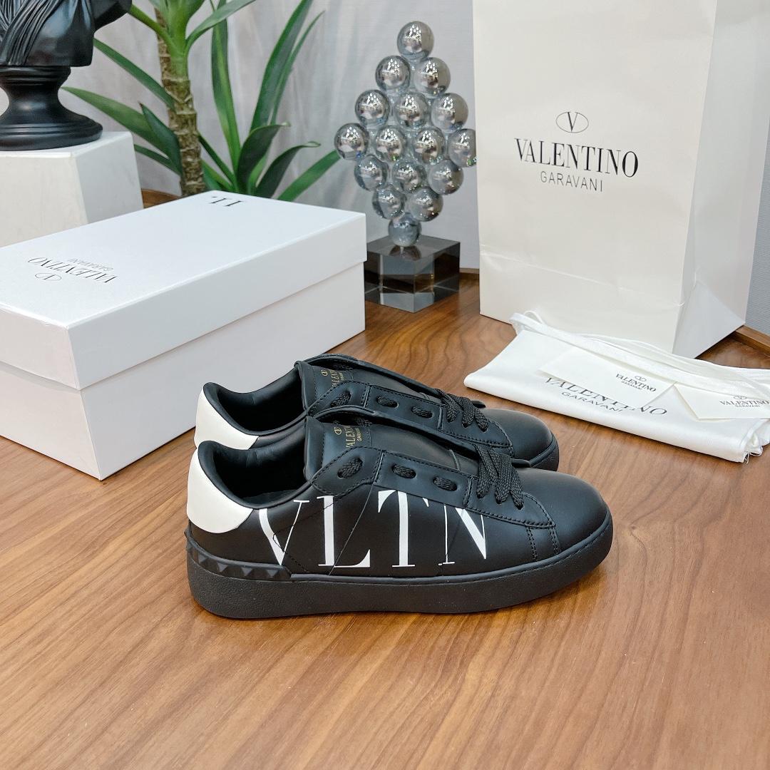 Valenti Open Sneaker With VLTN Print - FashionPlug