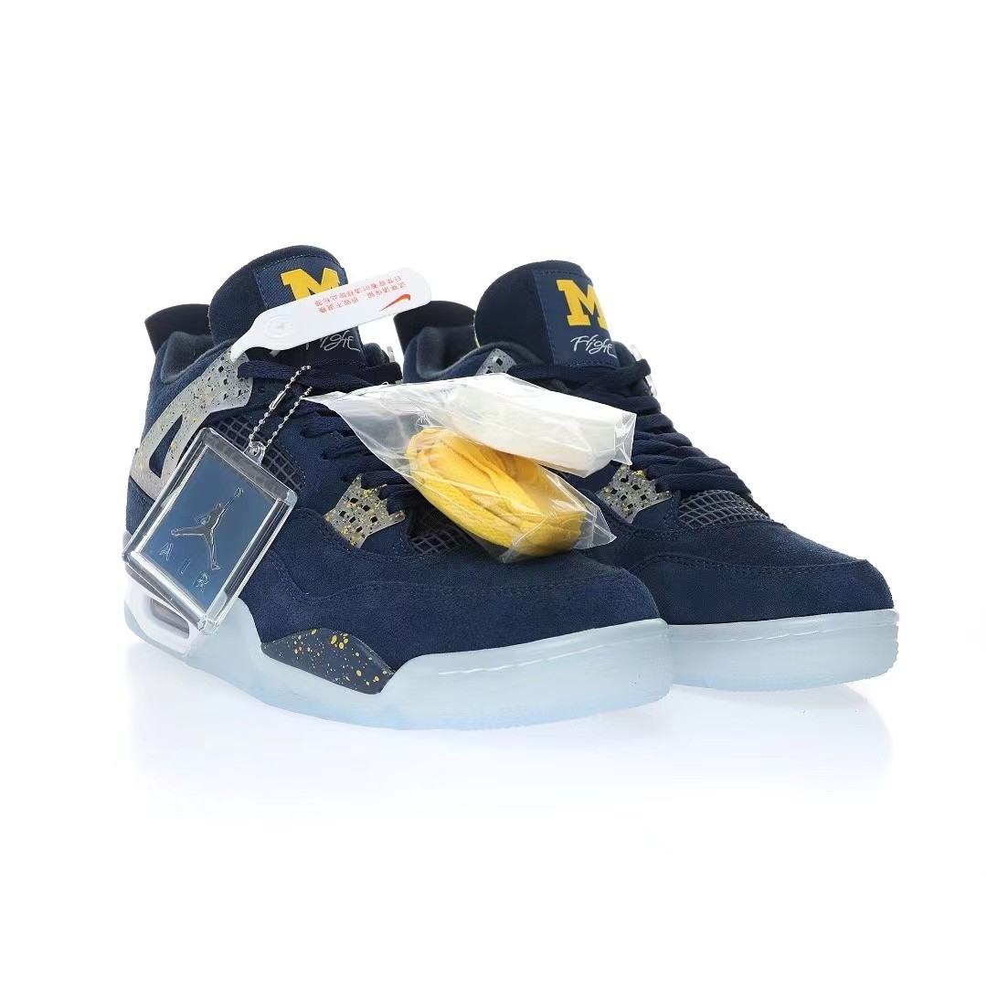 Nike Air Jordan 4 Retro PEUniversity of Michigan Sneaker      Ct8532-148 - FashionPlug