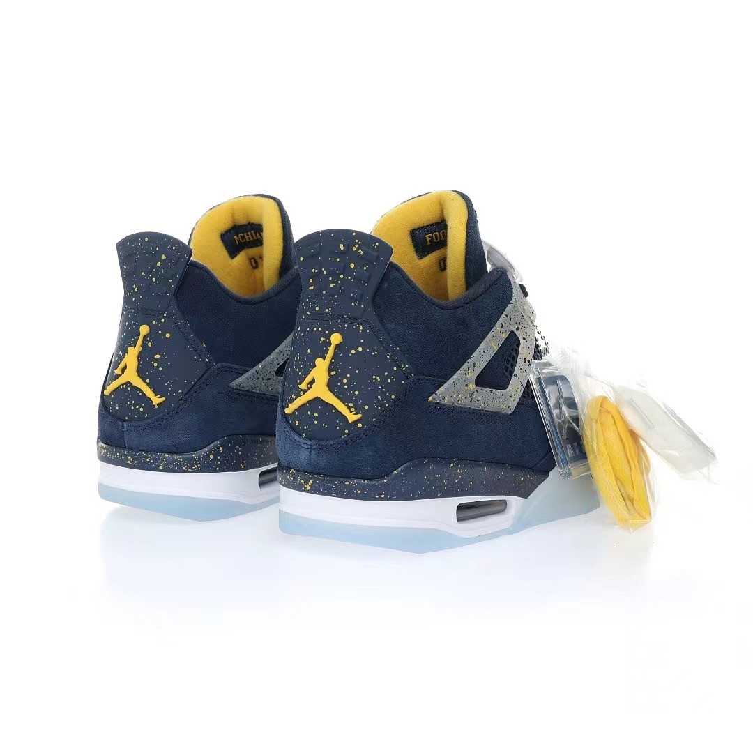 Nike Air Jordan 4 Retro PEUniversity of Michigan Sneaker      Ct8532-148 - FashionPlug
