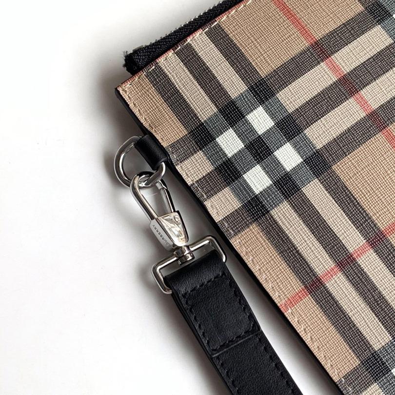 Burberry Vintage Check Canvas Zip Pouch(30cm*19.5cm) - FashionPlug