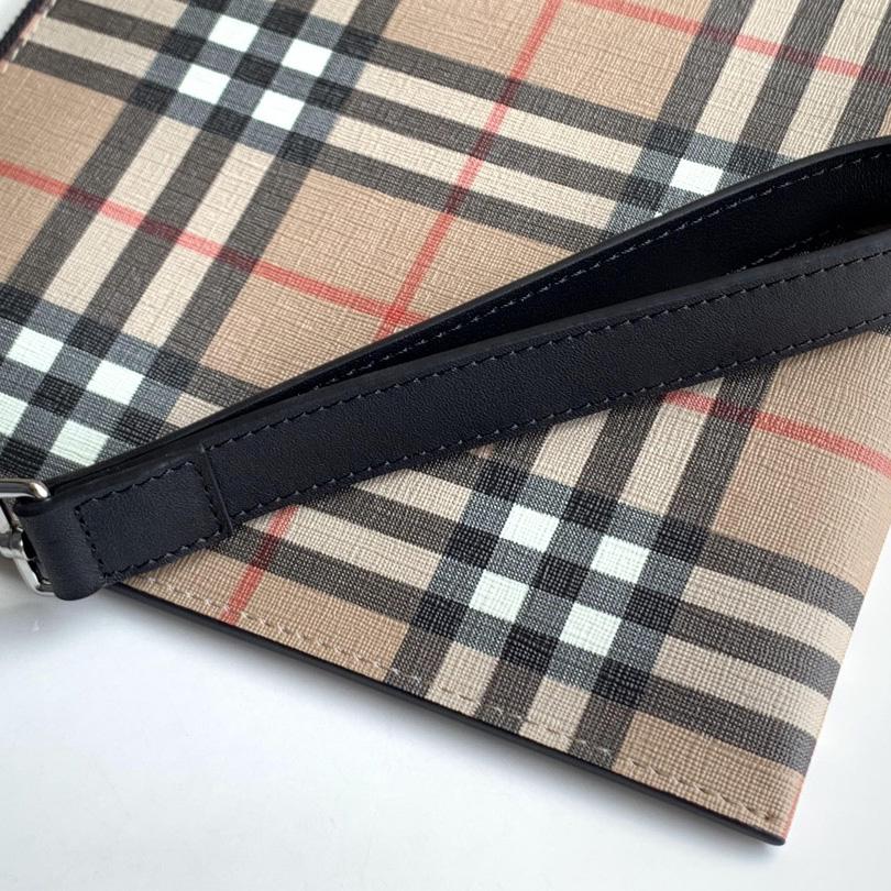 Burberry Vintage Check Canvas Zip Pouch(30cm*19.5cm) - FashionPlug