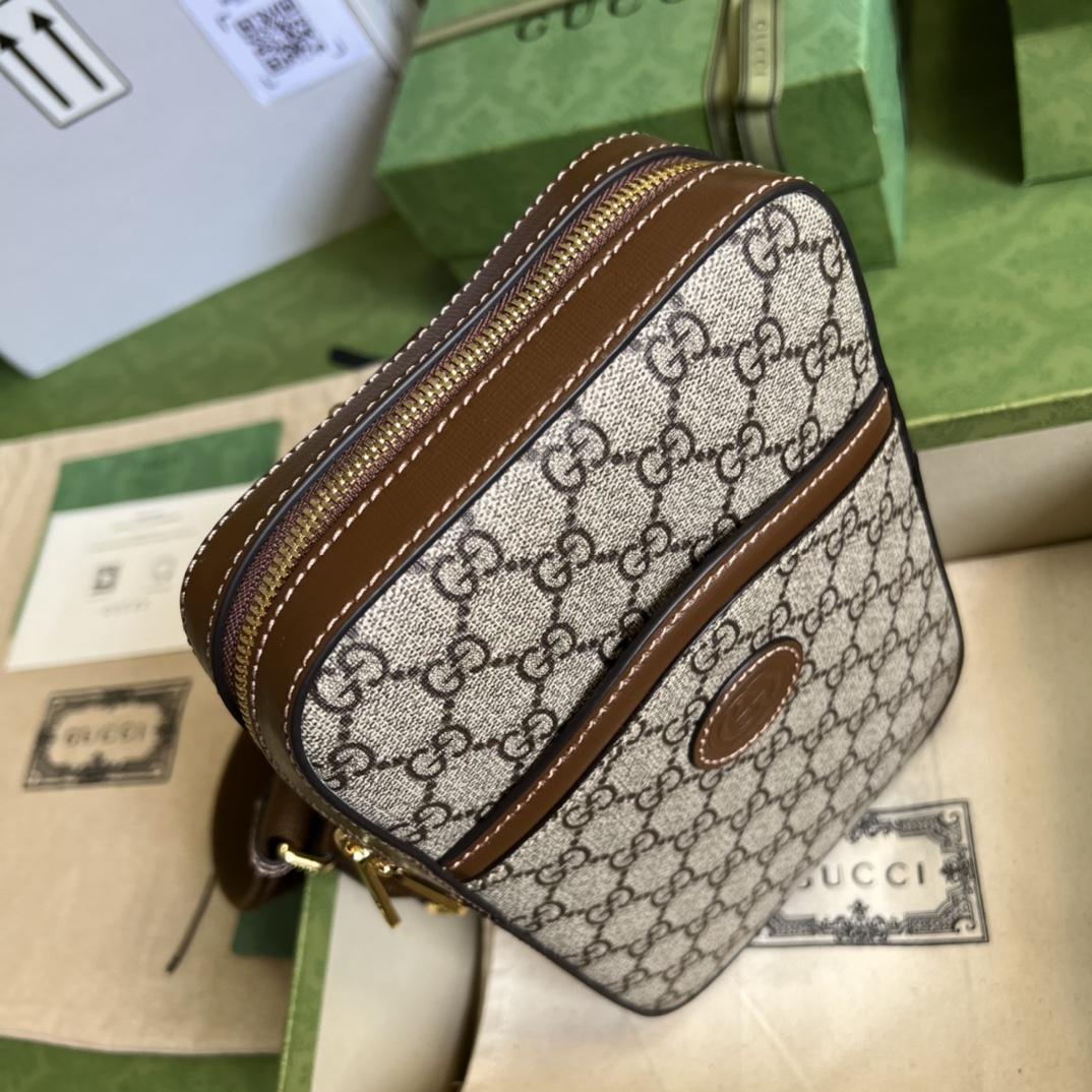 Gucci Sling Backpack With Interlocking G(24*16*5cm) - FashionPlug