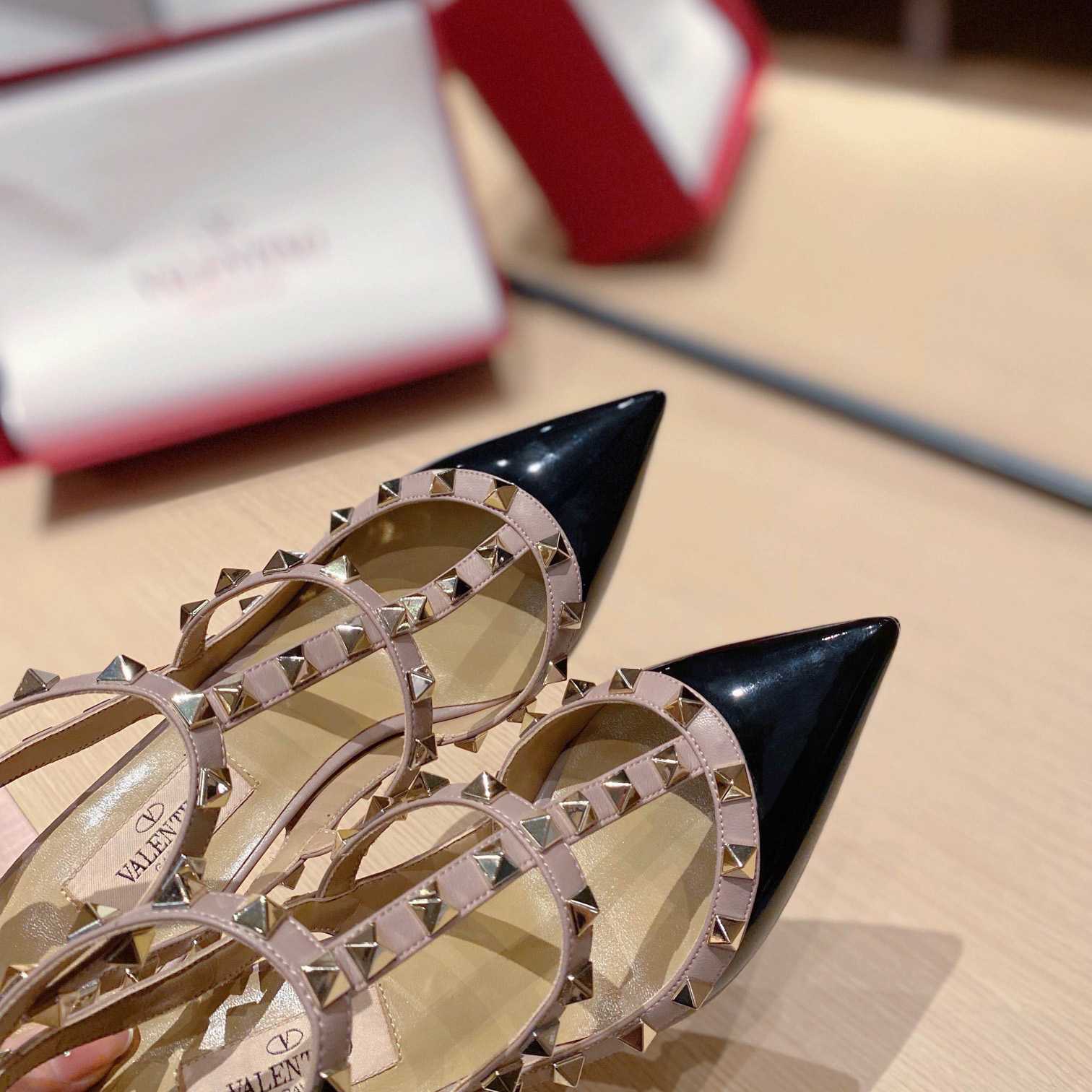 Valenti Patent Rockstud Caged Pump   100mm - FashionPlug