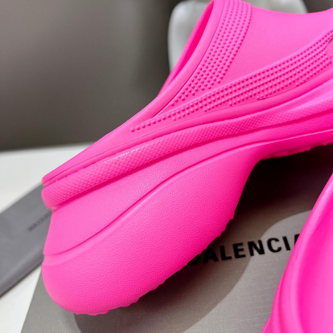 Balenciaga Women's Pool Crocs™ Slide Sandal In Pink - FashionPlug