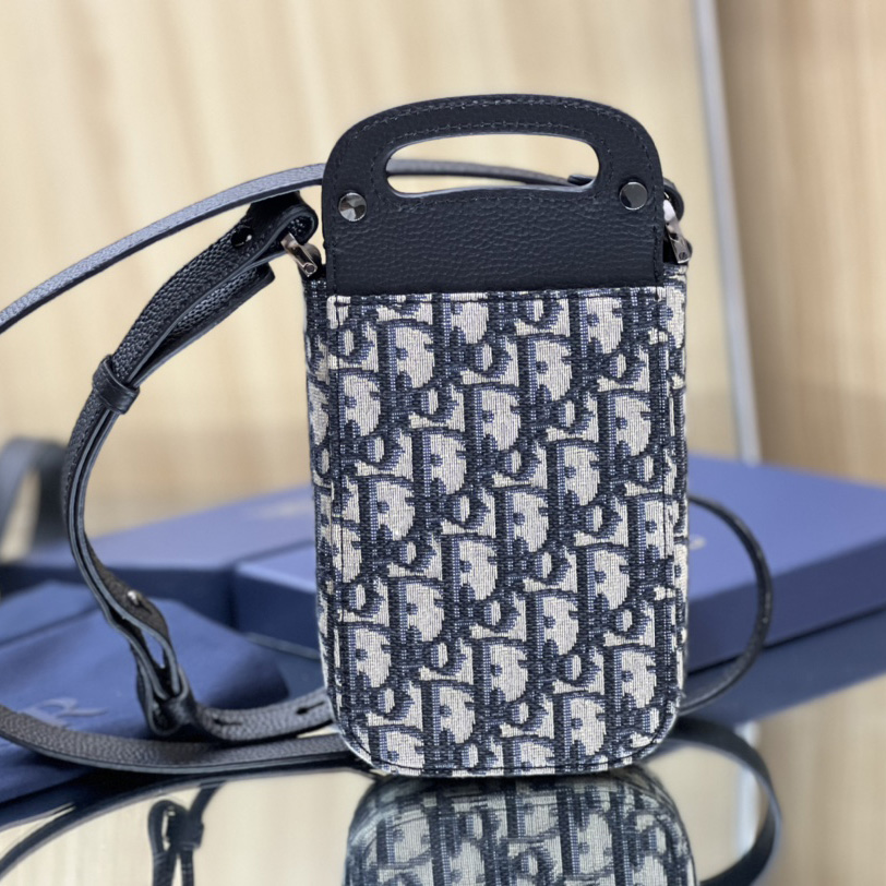 Dior Saddle Vertical Pouch With Strap  - FashionPlug