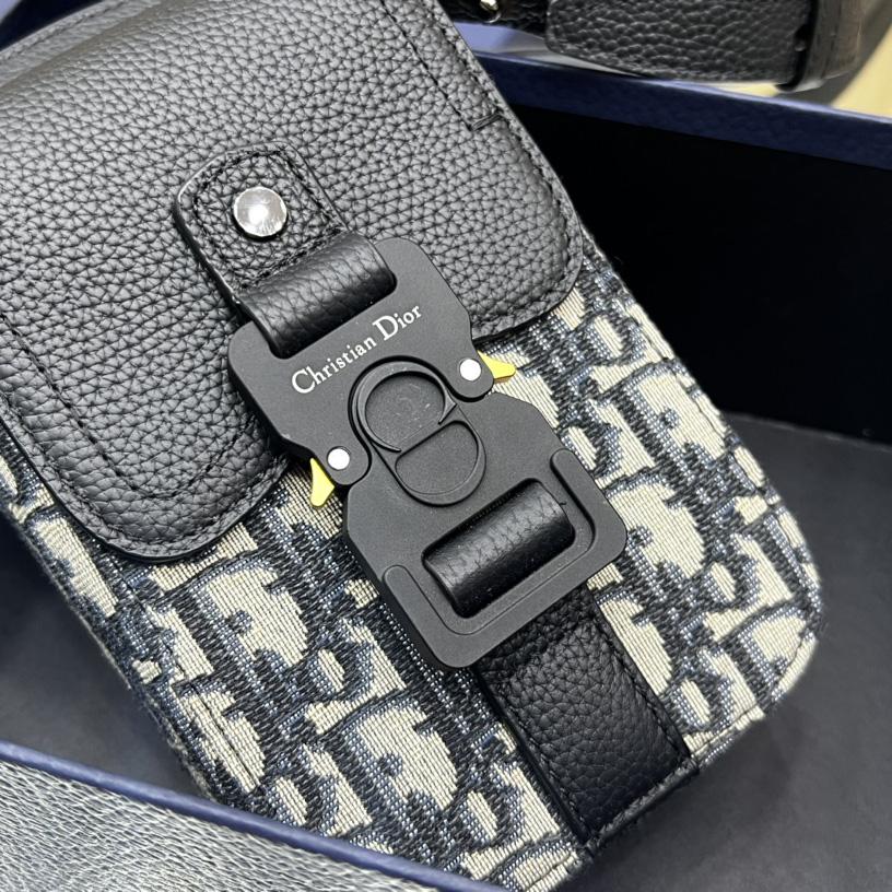 Dior Saddle Vertical Pouch With Strap  - FashionPlug