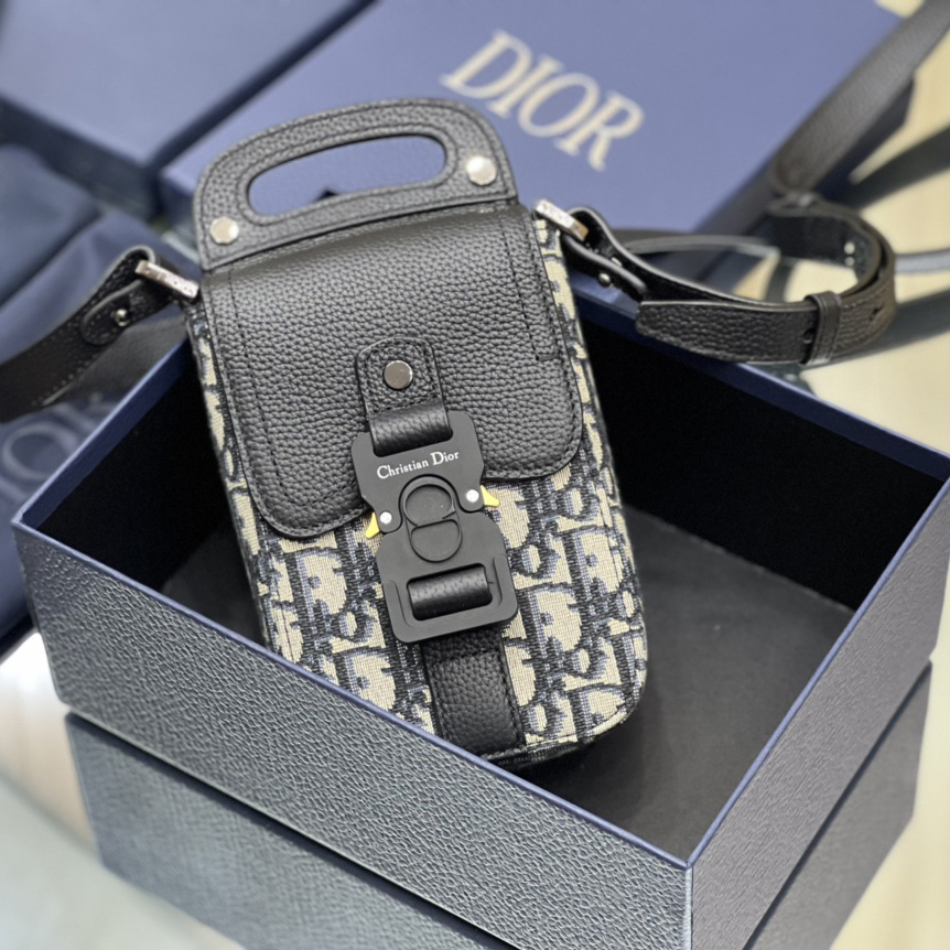 Dior Saddle Vertical Pouch With Strap  - FashionPlug