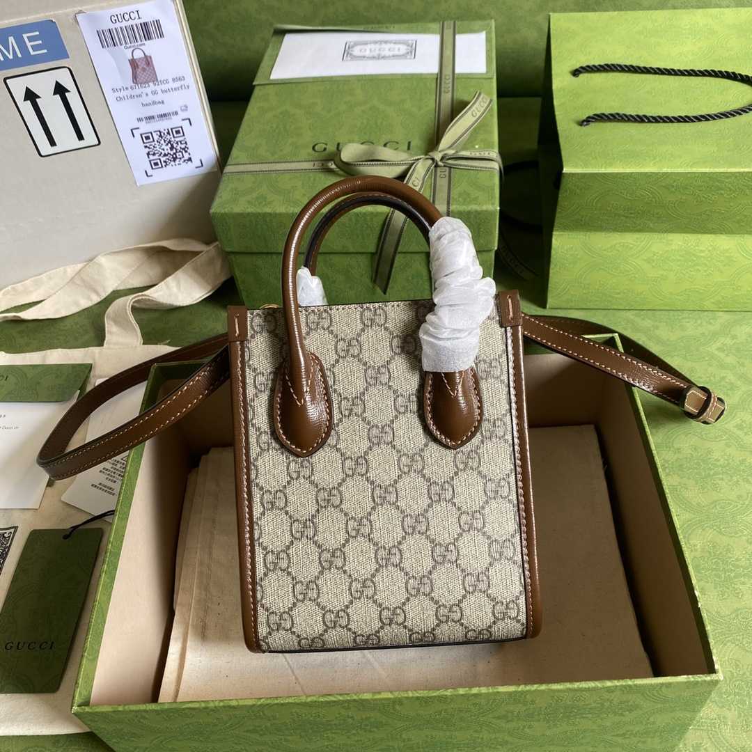 Gucci Mini Tote Bag With Interlocking G(16*20*7cm) - FashionPlug