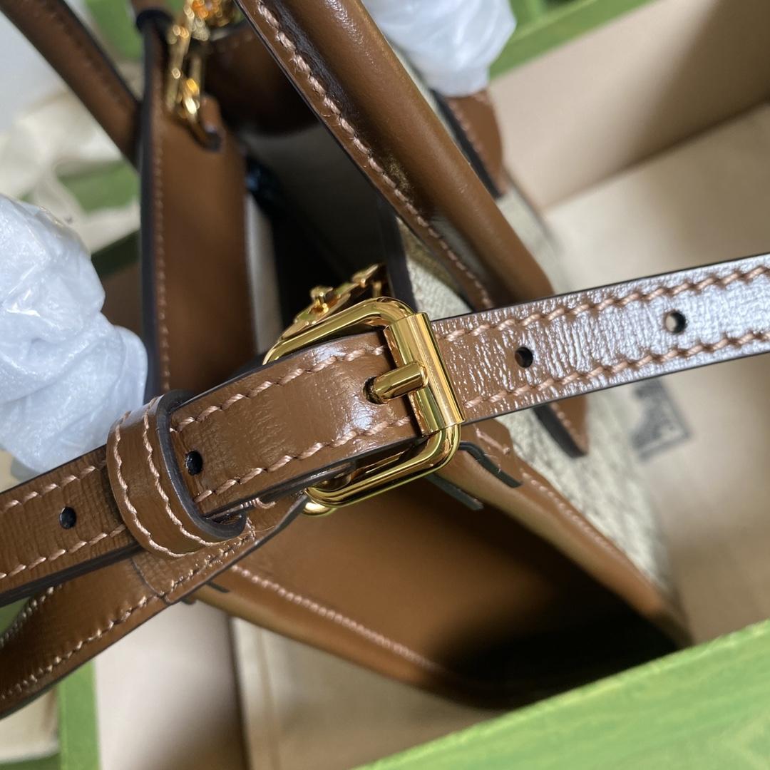 Gucci Mini Tote Bag With Interlocking G(16*20*7cm) - FashionPlug