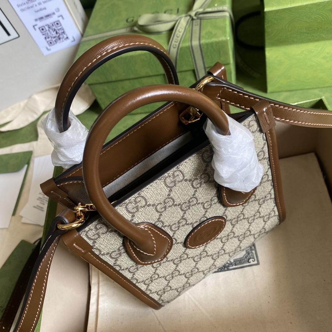 Gucci Mini Tote Bag With Interlocking G(16*20*7cm) - FashionPlug