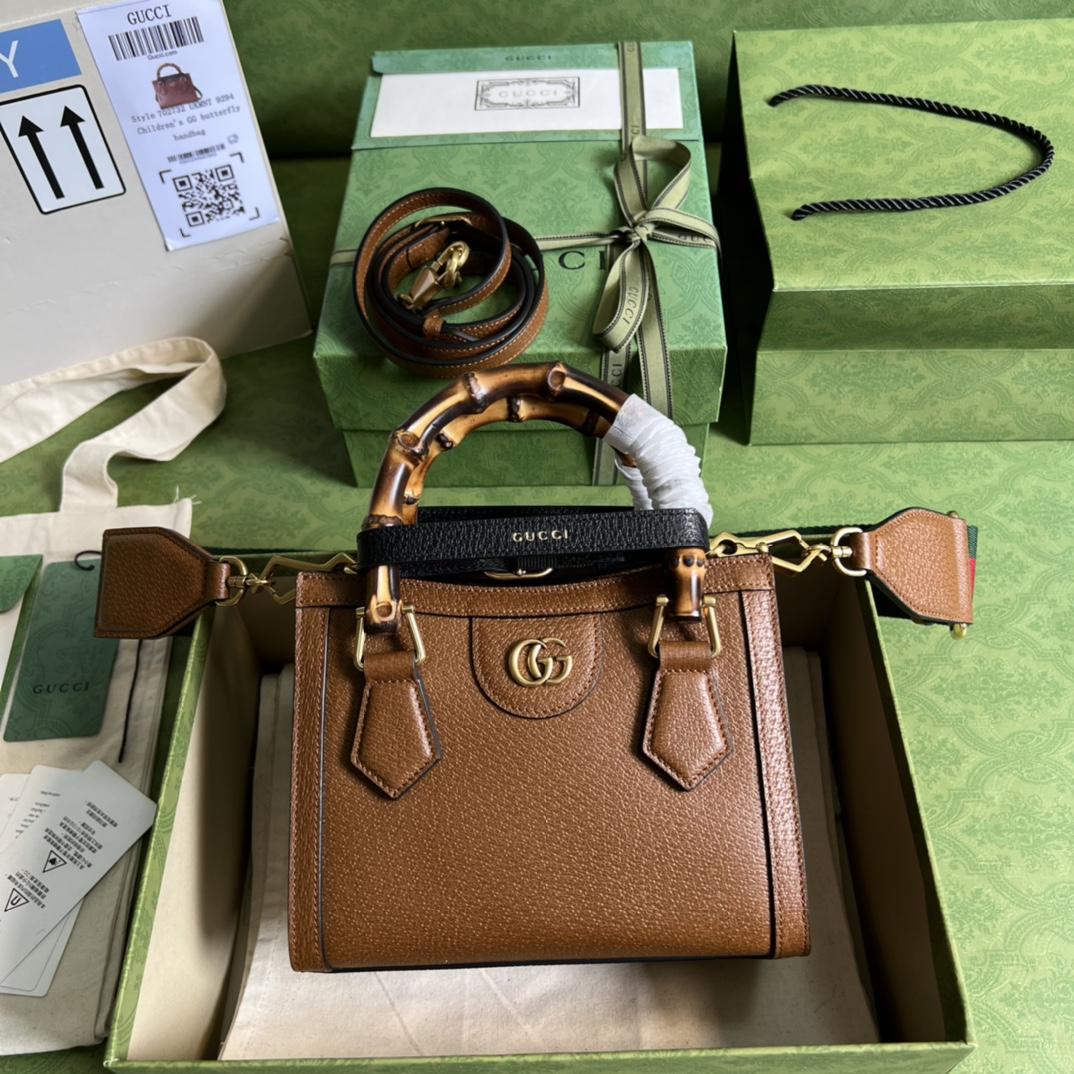 Gucci Diana Mini Tote Bag(20*16*10cm) - FashionPlug