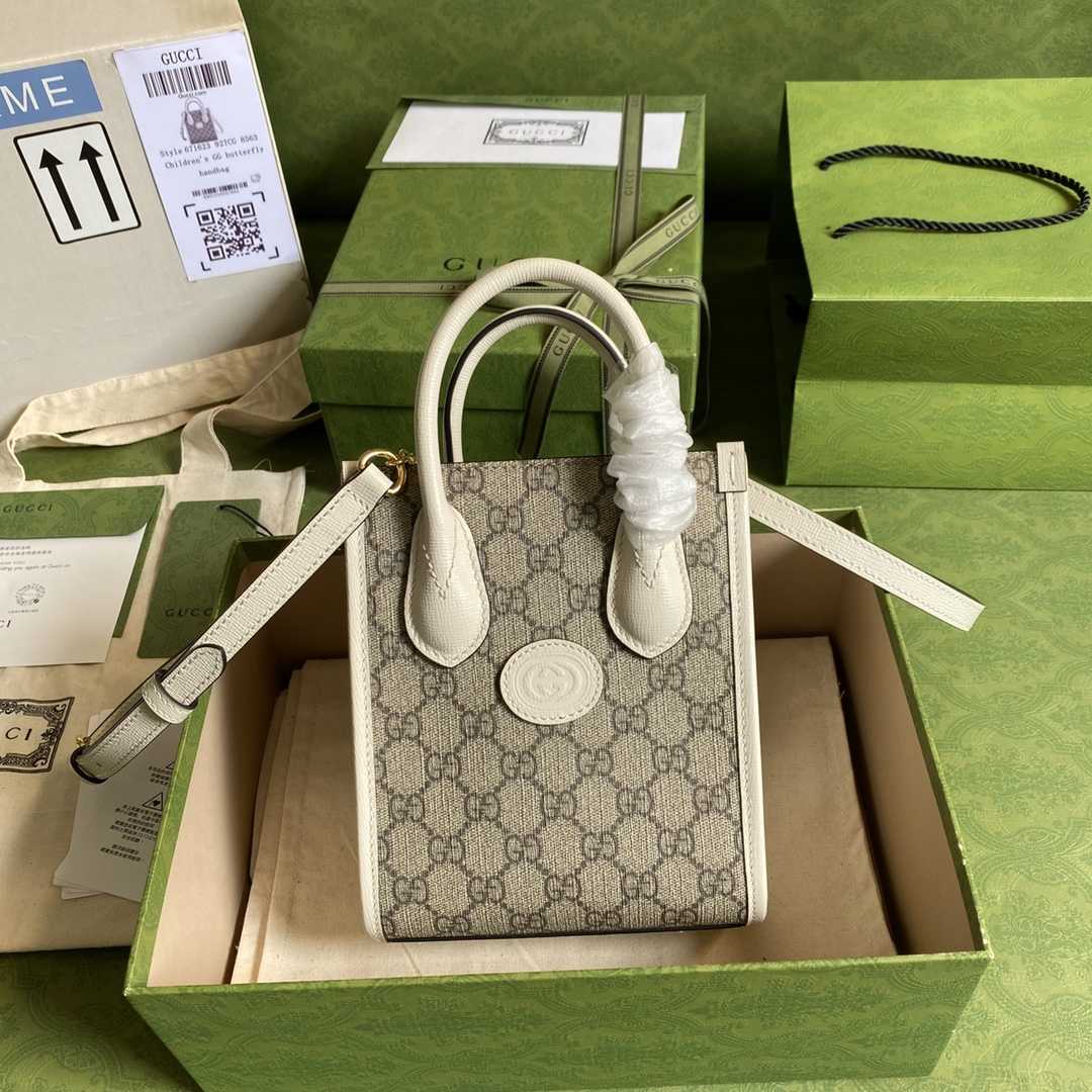 Gucci Mini Tote Bag With Interlocking G(16*20*7cm) - FashionPlug