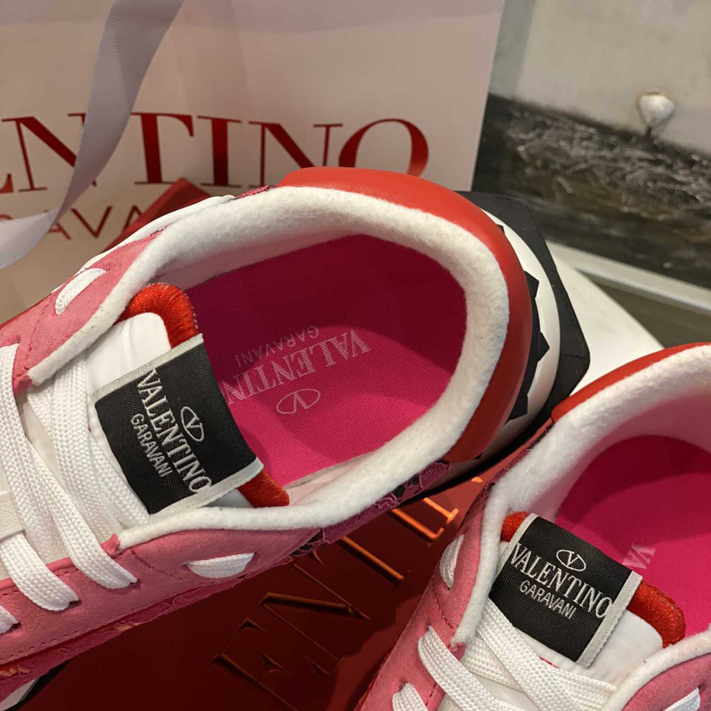 Valenti  Lace And Mesh Lacerunner Sneaker  - FashionPlug