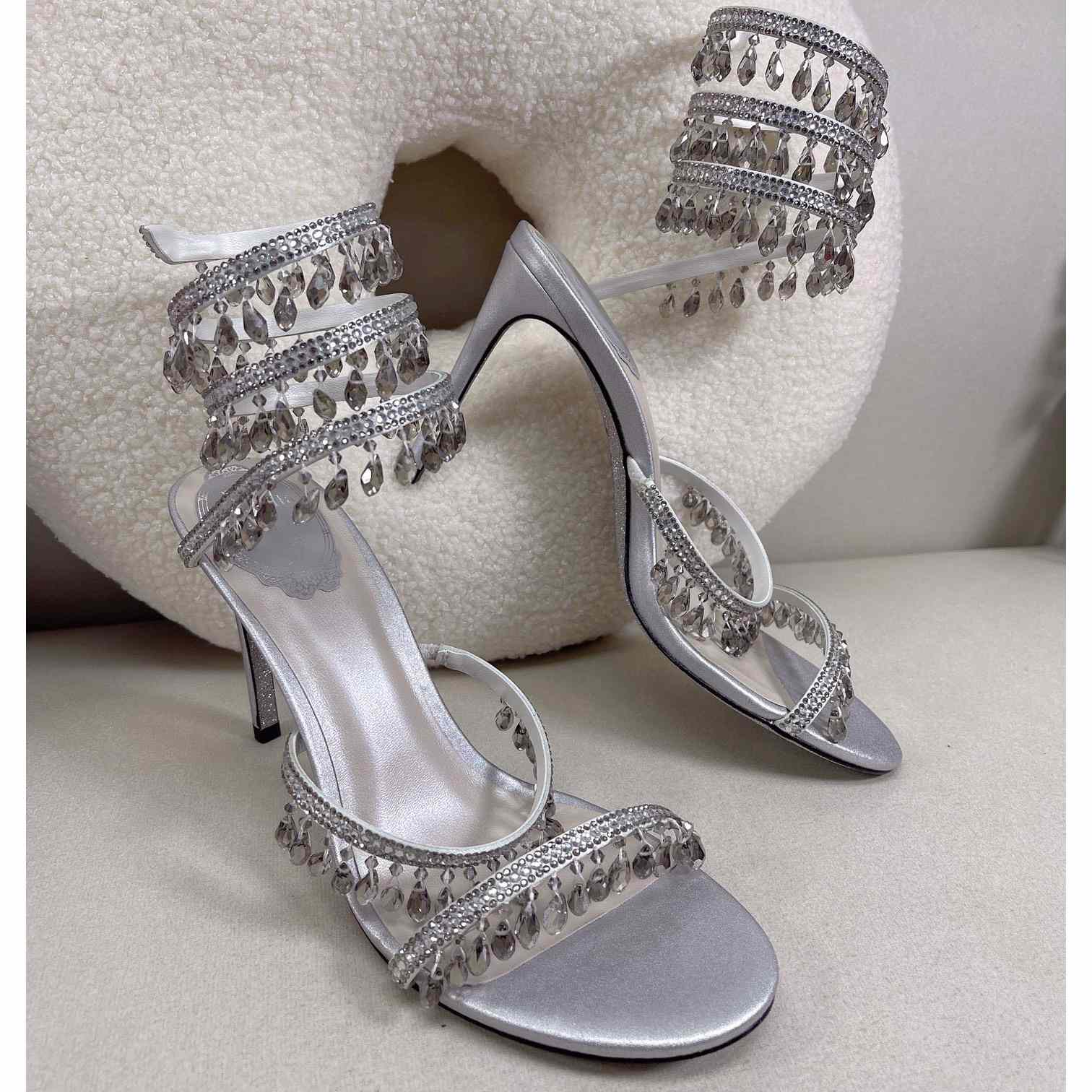 Rene Caovilla Elegant Evening Sandals Chandelier - FashionPlug