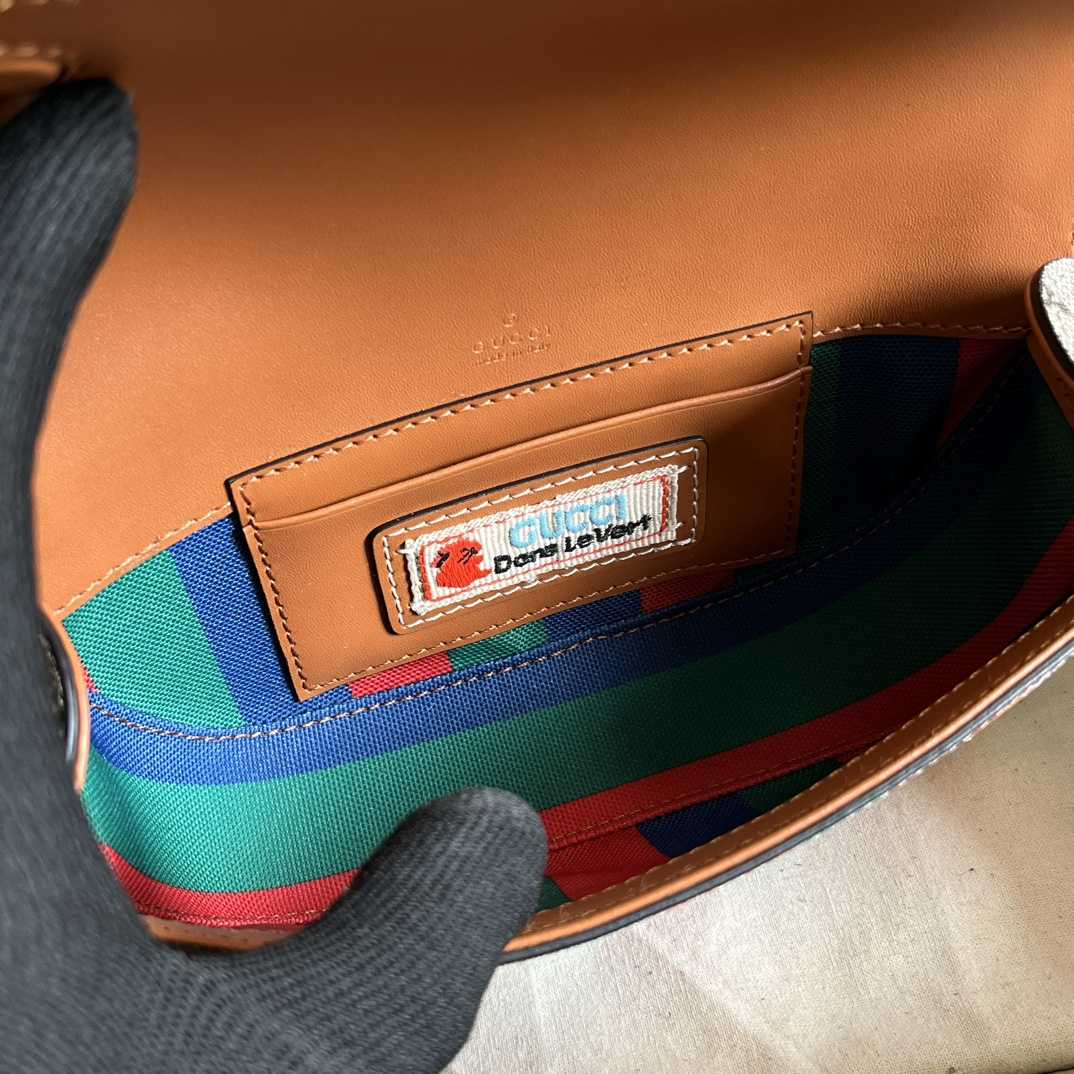 Gucci GG Top Handle Mini Bag With Web(13-18*10-4.5cm) - FashionPlug