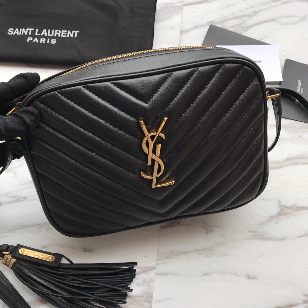 Saint Laurent Lou Matelassé Leather Camera Bag(23x16x6cm) - FashionPlug