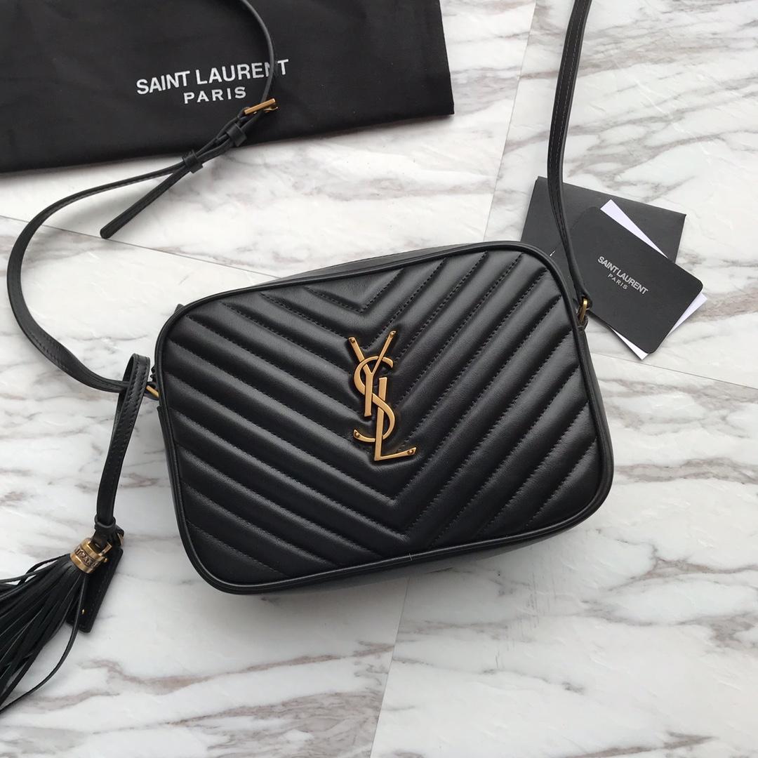 Saint Laurent Lou Matelassé Leather Camera Bag(23x16x6cm) - FashionPlug