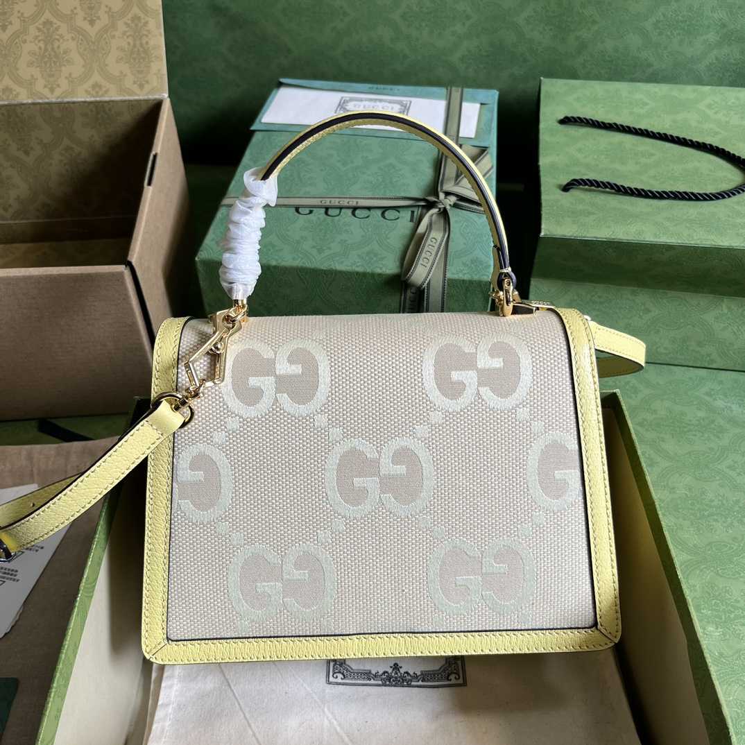 Gucci Ophidia Jumbo GG Top Handle Bag(25-17.5-7cm) - FashionPlug