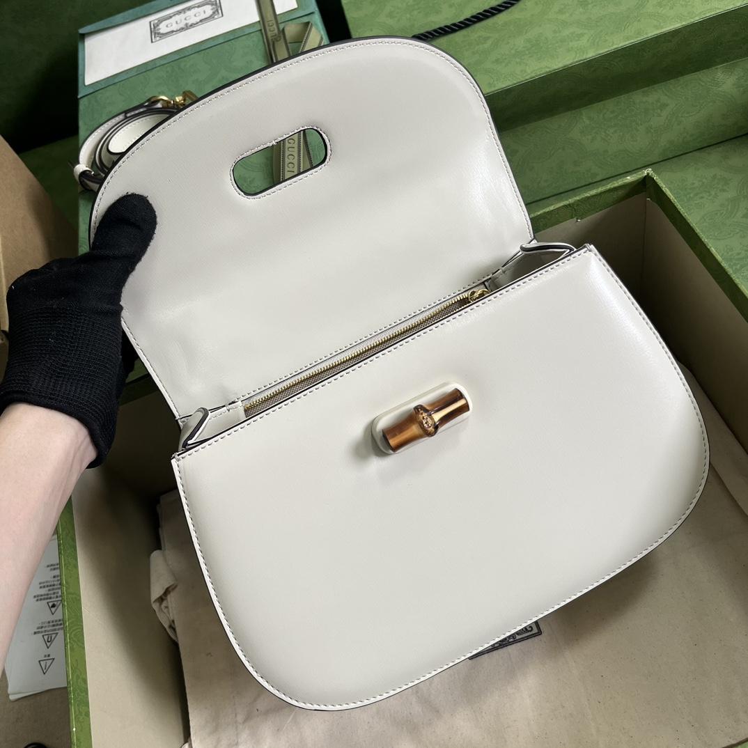 Gucci Bamboo 1947 Medium Bag(26-17-9cm) - FashionPlug