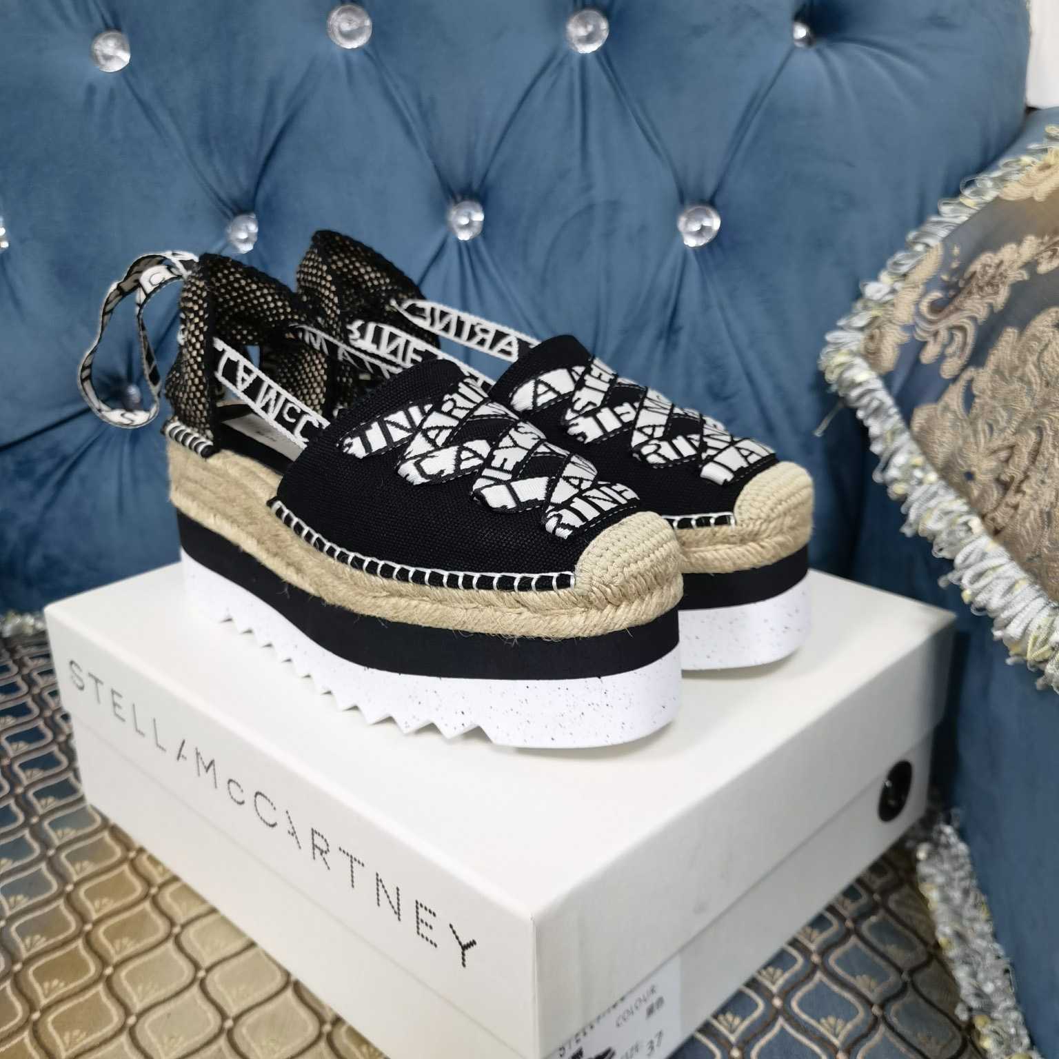 Stella Mccartney Gaia Platform Espadrilles - FashionPlug