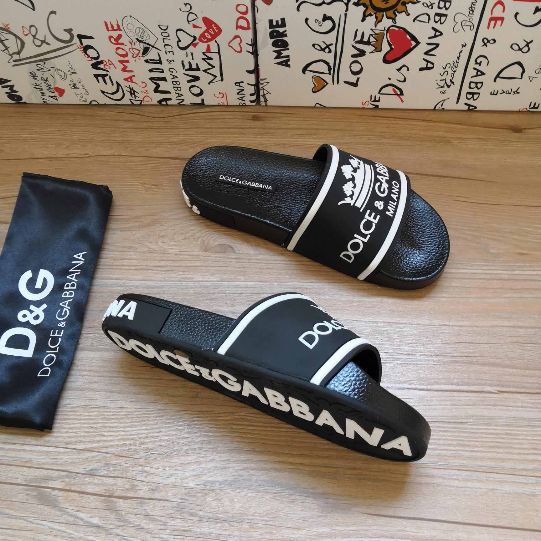 Dolce & Gabbana Logo Slides - FashionPlug