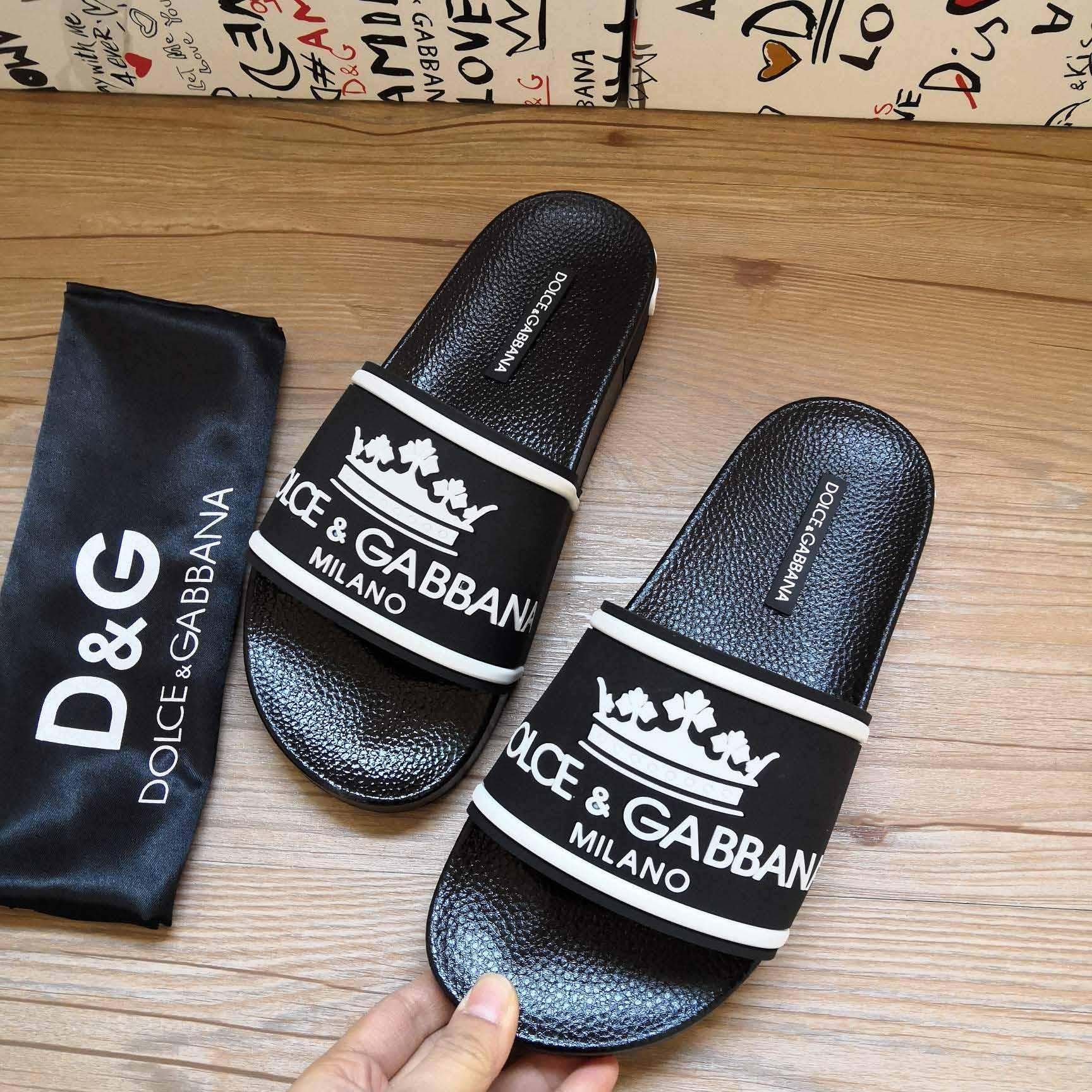 Dolce & Gabbana Logo Slides - FashionPlug