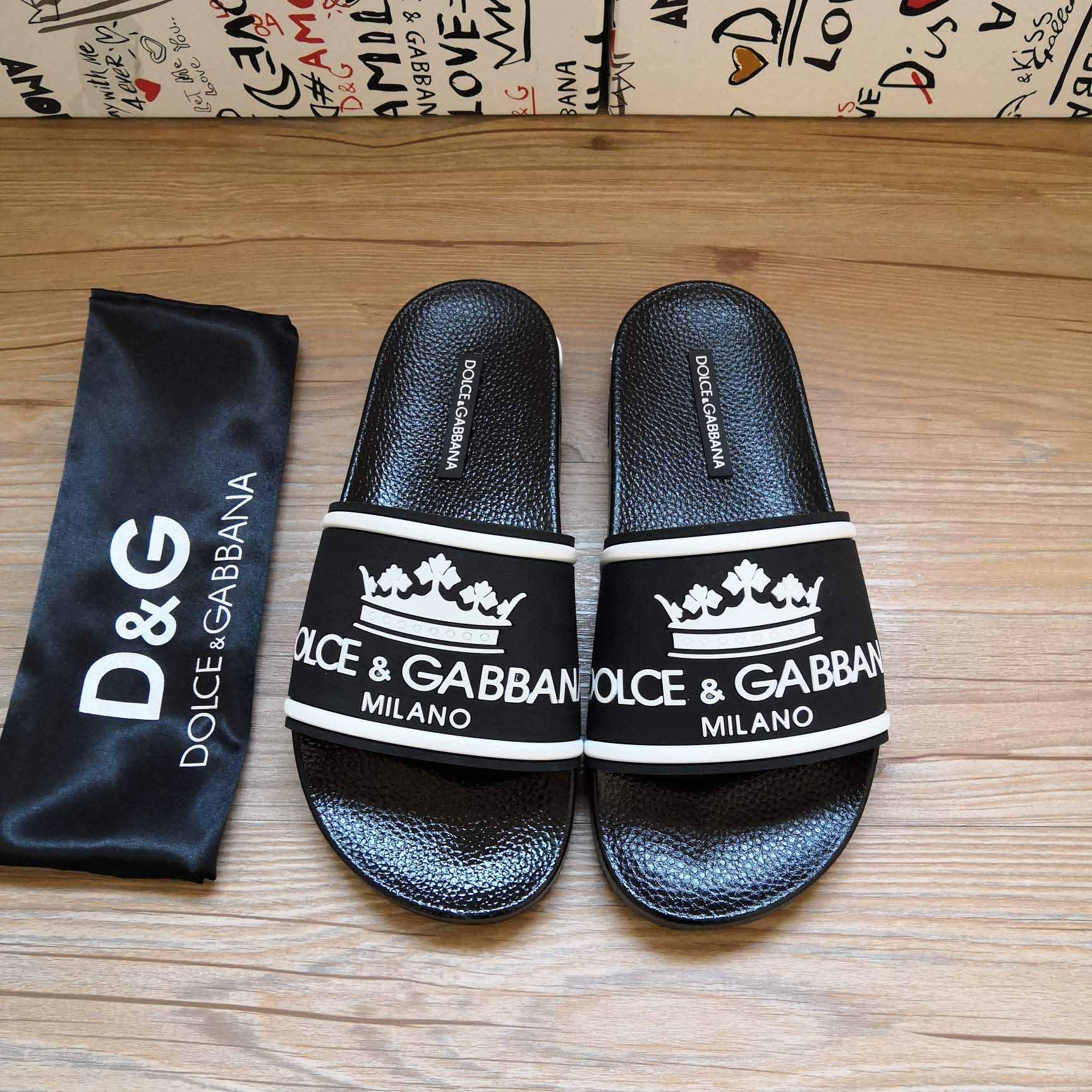 Dolce & Gabbana Logo Slides - FashionPlug